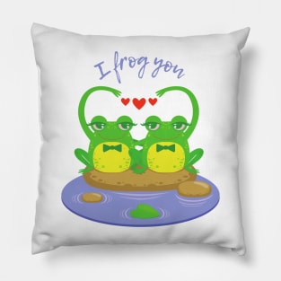 Frog Gay light Pillow