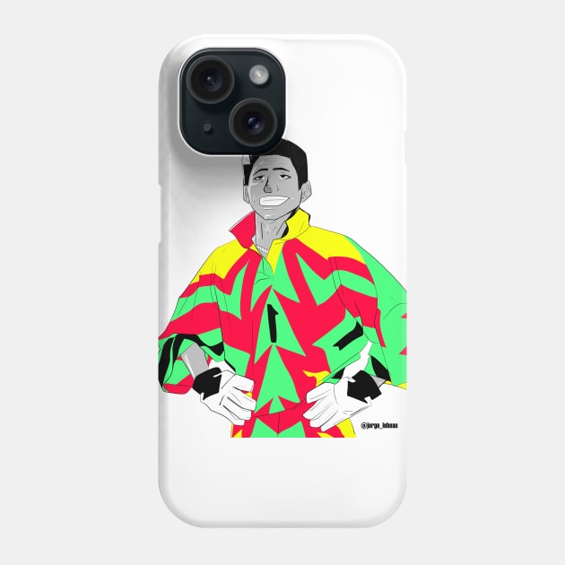 goal keeper jorge campos the immortal man Phone Case by jorge_lebeau