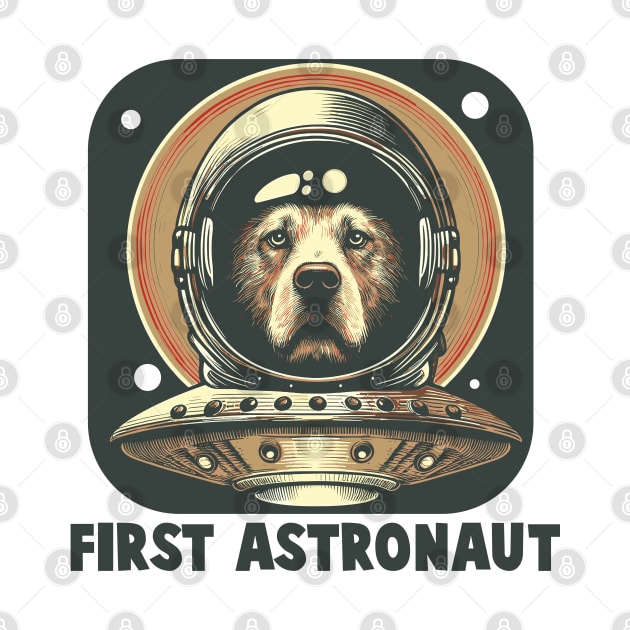 Vintage Astronaut Dog by Casually Fashion Store