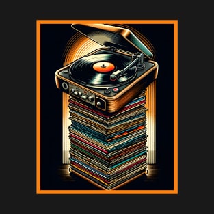 Retro Vinyl And Turntable T-Shirt