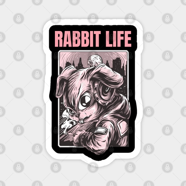 Rabbit Life Magnet by Sanworld