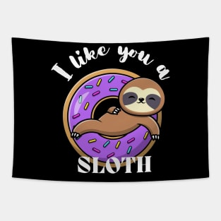 Cute Sloth Donut Trainer Tapestry