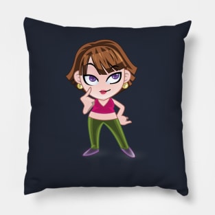 beautiful girls - cartoon character for young girls (choose your twin) Pillow