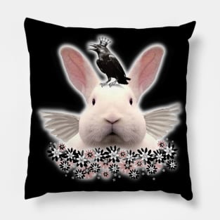 BUNNY and the RAVEN Pillow