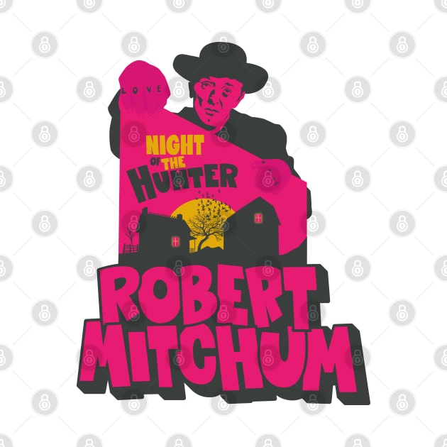 The Night of the Hunter: Captivating Robert Mitchum's Iconic Performance by Boogosh