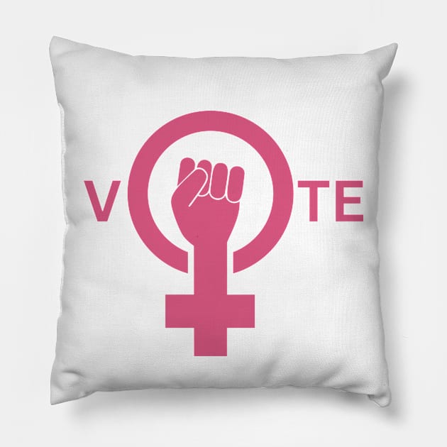 Women Vote for Rights Pillow by Little Duck Designs