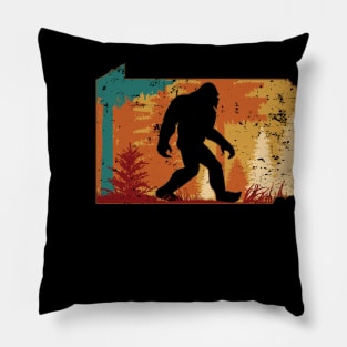 Bigfoot Retro Vintage Sasquatch Pennsylvania Pillow