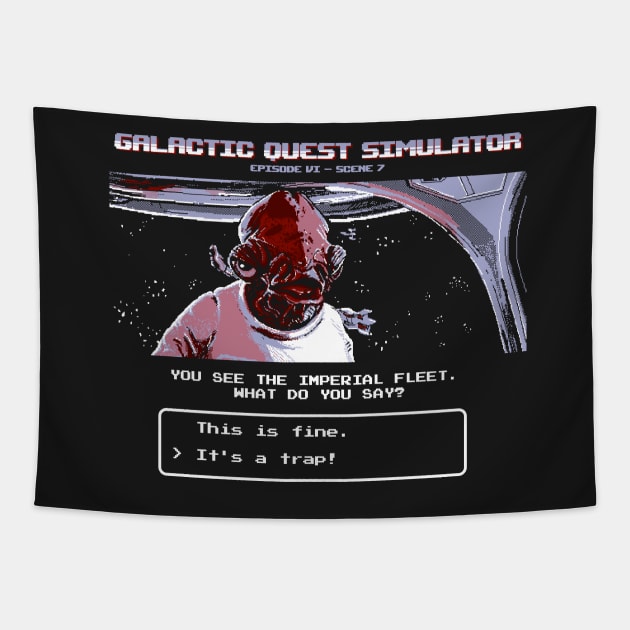 Galactic Quest Simulator Tapestry by rustenico