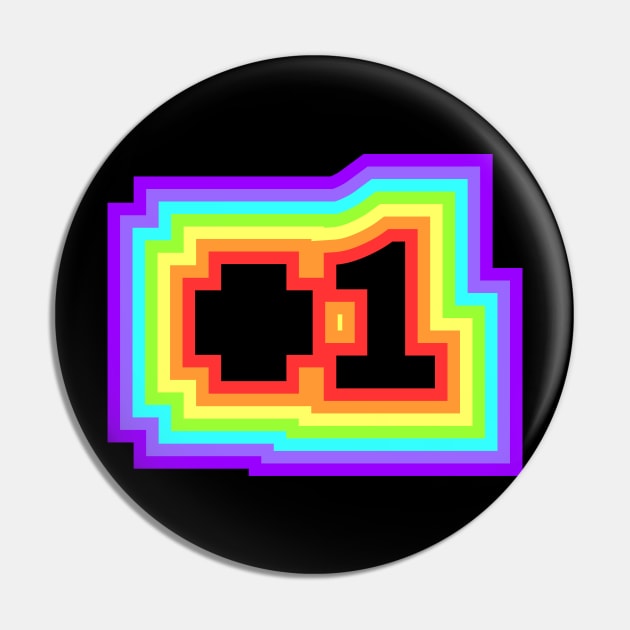 Plus 1 block rainbow Pin by Jokertoons