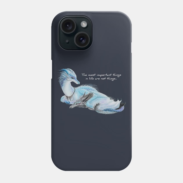 Icewing Sisters Snowfox and Snowowl Phone Case by Lycoris ArtSpark