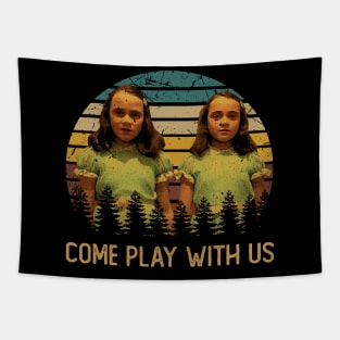 Eternal Winter Commemorate the Chilling Setting and Iconic Scenes of Shining's Overlook Hotel on a Tee Tapestry