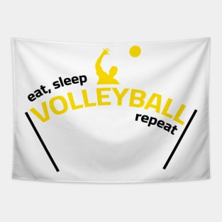 Eat Sleep Volleyball Repeat Tapestry