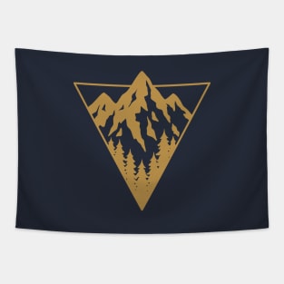 Mountain Tops - Golden Version Tapestry