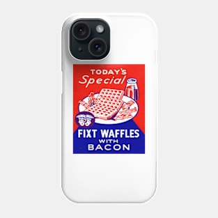 Vintage Waffles and Bacon Phone Case