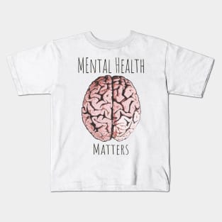 Kids Mental Health Matters T Shirt Green Shirt Brain Disorder 