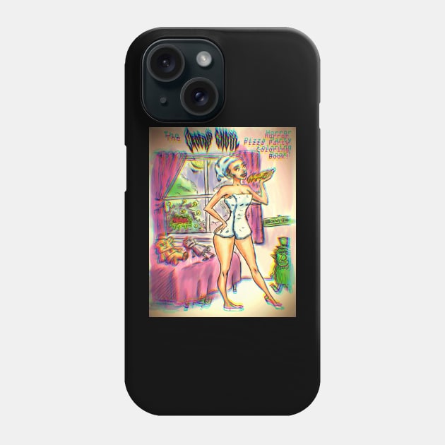 Groovy Ghoul Pizza Party! Phone Case by Groovy Ghoul