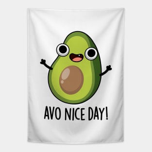 Avo Nice Day Cute Avocado Pun Tapestry