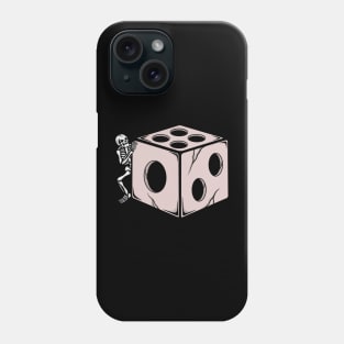 Dice and skull Phone Case