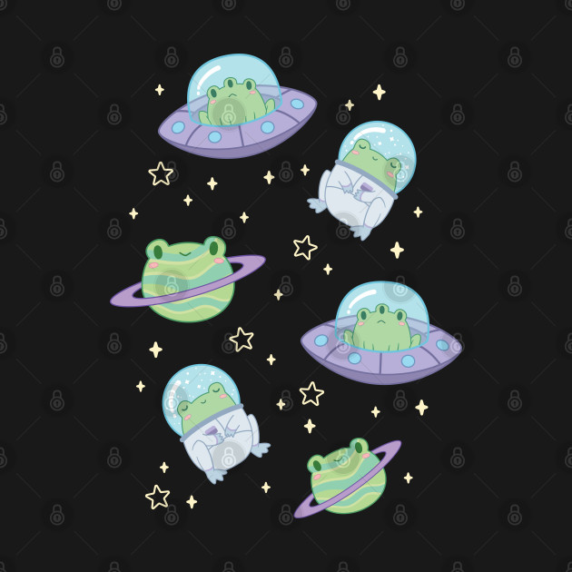 Discover Cute Cosmic Frogs - Frogs - T-Shirt