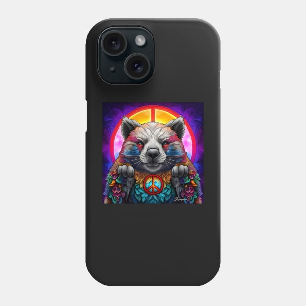 Wombat peace Phone Case by J7Simpson