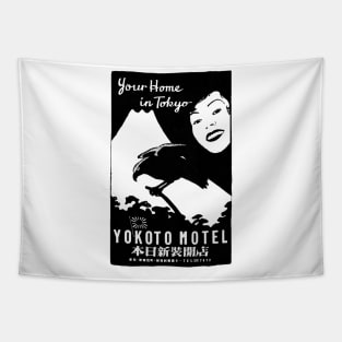 Vintage Tokyo Fuji Motel Tapestry