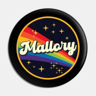 Mallory // Rainbow In Space Vintage Style Pin