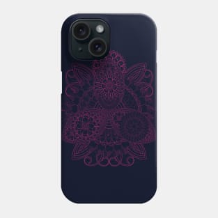 Abstract Doodle Flower Phone Case