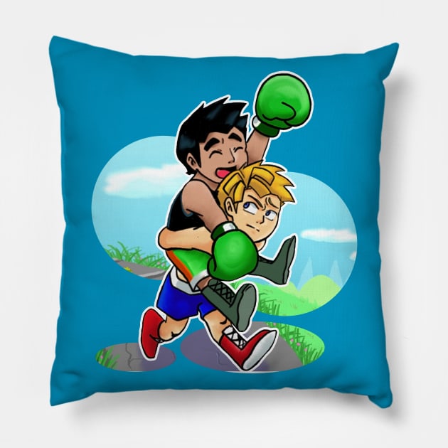 Little Mac Piggy Back Pillow by saradaboru