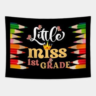 Little Miss First Grade Back To School Tapestry