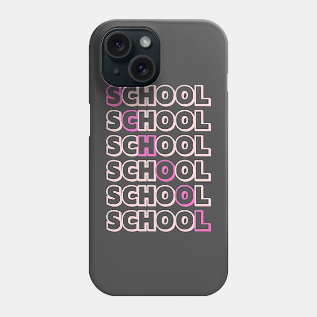 School Phone Case by My Word Art