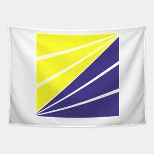 Classic Blue and Electric Yellow Design Tapestry