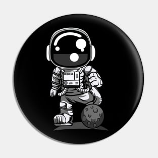 Astronaut Soccer Pin