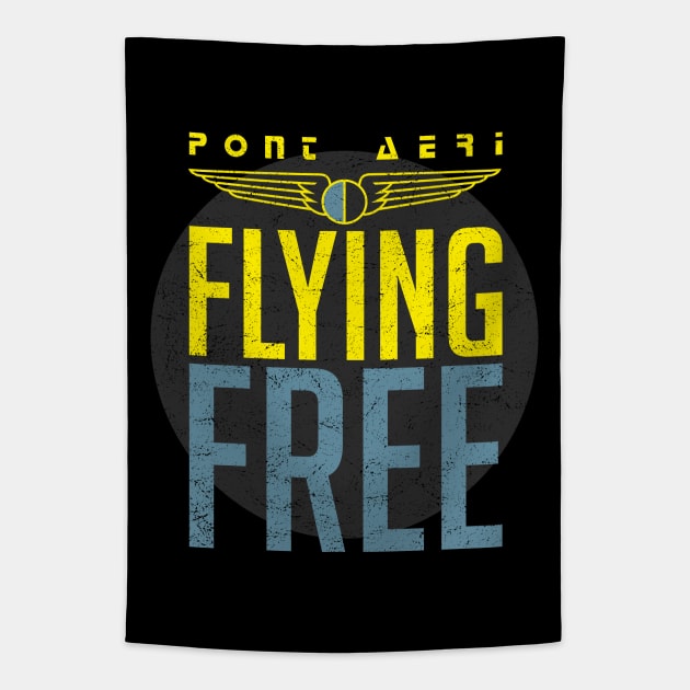 flying free pont aeri Tapestry by DiscoKiss