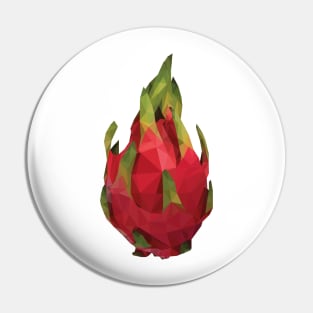 Dragon fruit low poly Pin