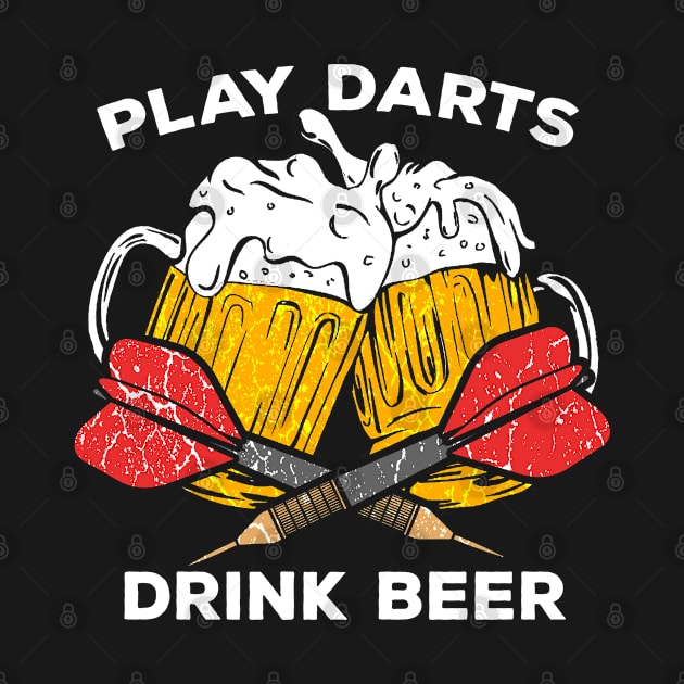 Funny Darts play dart drink Beer Team Player Pub Gift by MrTeee