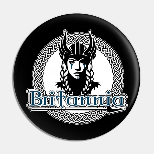 Britannia Warrior Woman Pin by Vault Emporium