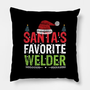 Santas favorite welder cool Christmas welding Pillow