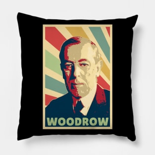 Woodrow Wilson Vintage Colors Pillow