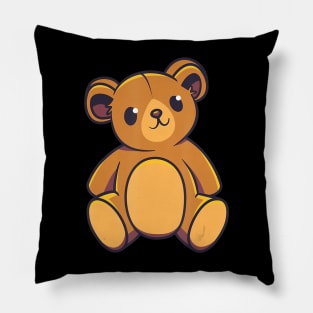 Toy teddy bear graphic Pillow