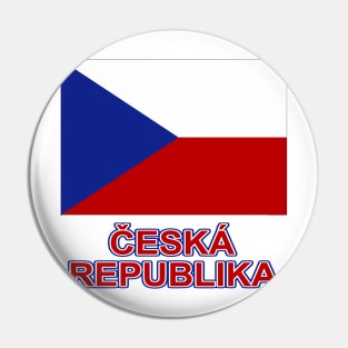 The Pride of the Czech Republic - Czech Flag and Language Design Pin