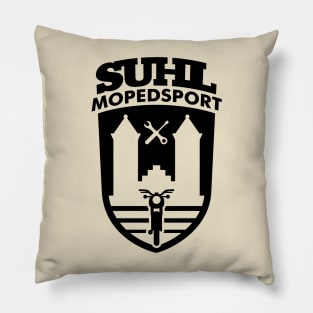 Suhl Mopedsport Simson Logo (black) Pillow