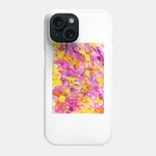 Rosy Maple Moth Watercolor Pattern Phone Case