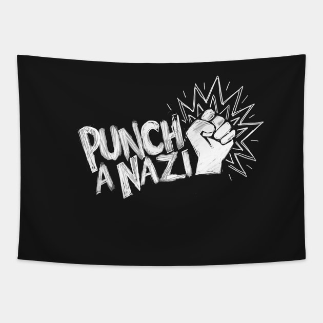 Punch a Nazi Tapestry by IllustratedActivist