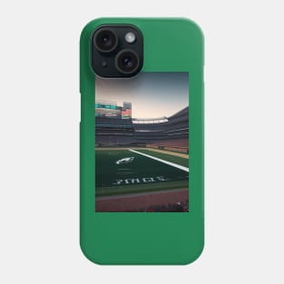 philadelphia eagles stadium artwork graphic design Phone Case