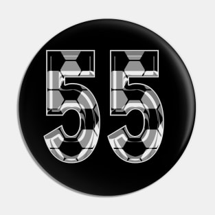 Soccer Number 55 Soccer Jersey #55 Soccer Mom Player Fan Pin