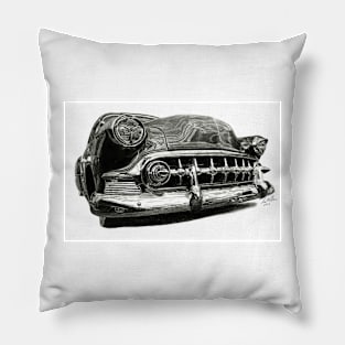 Vintage 1950s Car - classic car Pillow