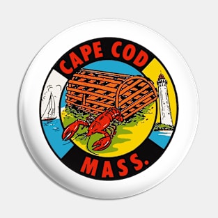 Cape Cod Vintage Style Decal Pin