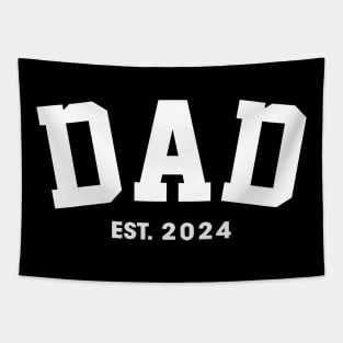 Dad Est. 2024 Expect Baby 2024 Father 2024 New Dad 2024 Tapestry