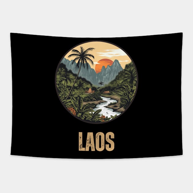 Laos Tapestry by Mary_Momerwids