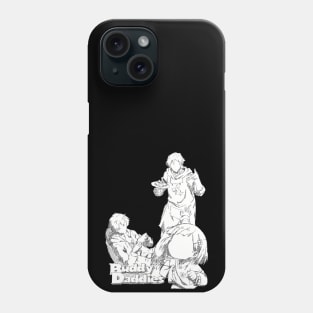 BUDDY DADDIES NEW KEY VISUAL IN BLACK AND WHITE PENCIL SKETCH Phone Case